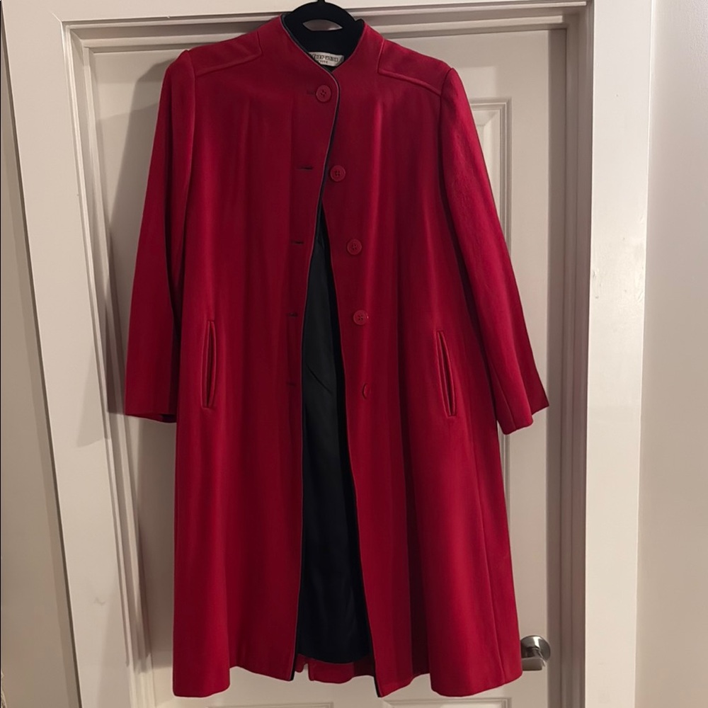 ALORNA vintage Wool Red Women's Coat